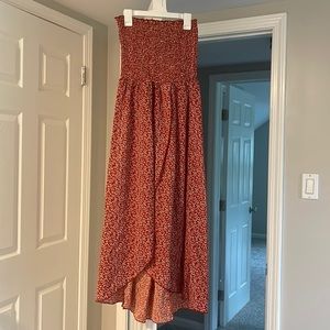 Women’s strapless maxi dress